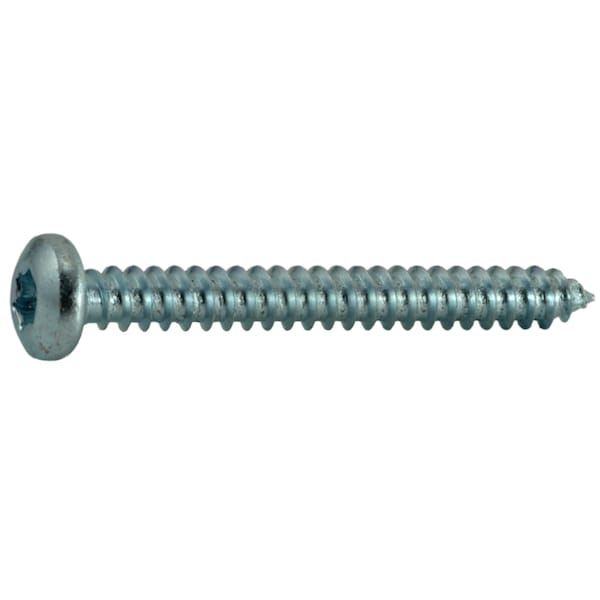 Midwest Fastener Sheet Metal Screw, #8 x 1-1/2 in, Zinc Plated Steel Pan Head Torx Drive, 25 PK 37068 - main